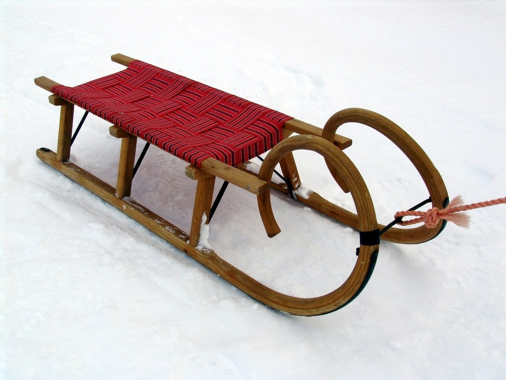 Wood sled