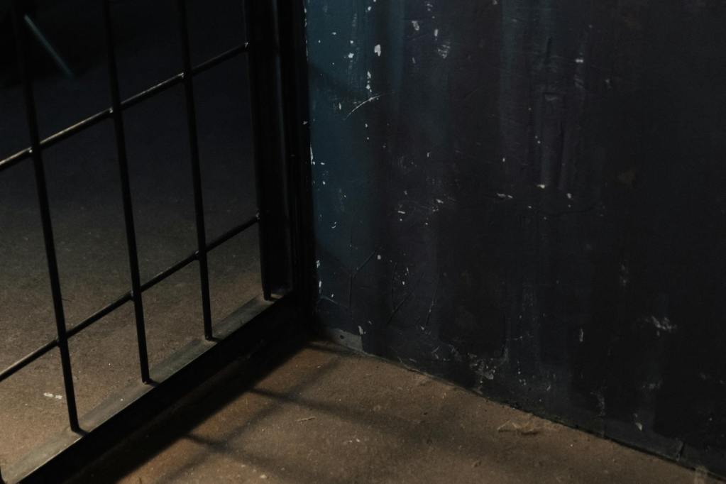 close up on corner in cell