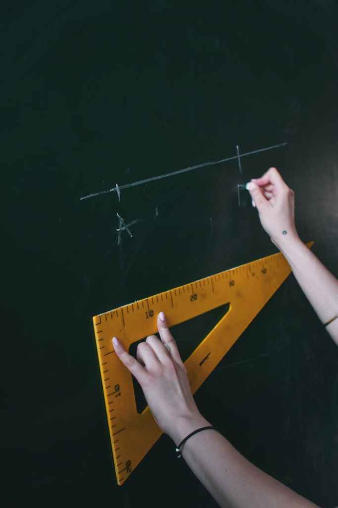 person solving distance of points
