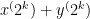 x^(2^k) + y^(2^k)