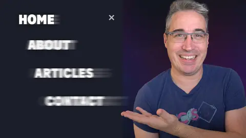 Full-screen, Animated Navigation Menu