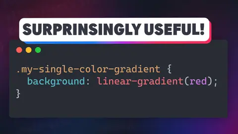 2 reasons you should be using single color gradients in CSS