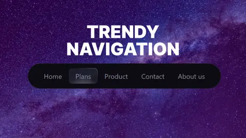 Create a Modern & Trendy navbar